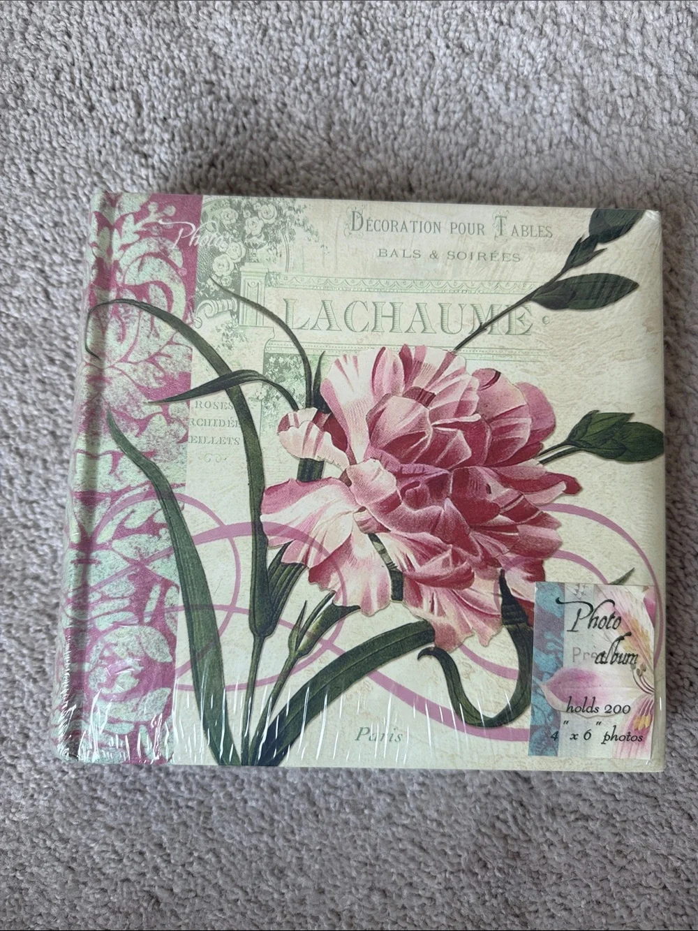 Pink Floral Photo Album - Vintage Floral Paris Photo Album - Brand New